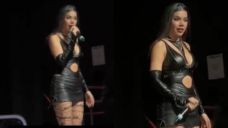 'Amor, es que ¿para qué lo avientas?', Kenia Os regaña a fan por lanzar celular al escenario