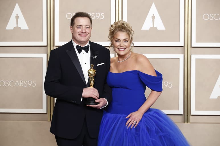 Brendan Fraser y Jeanne Moore, la pareja inseparable