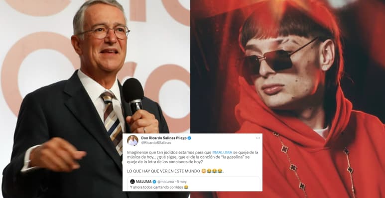 'Que tan jod... estamos', Ricardo Salinas Pliego se burla de Maluma y de los corridos