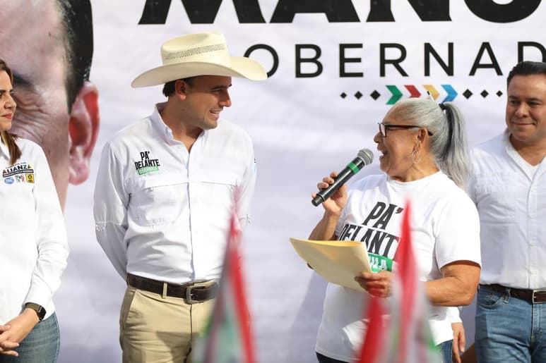 El candidato destacó los programas sociales y de salud enfocados a mejorar la calidad de vida de los adultos mayores. (CORTESÍA)