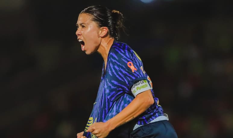 Kiana Palacios anotó el segundo tanto de las Águilas (CORTESÍA)