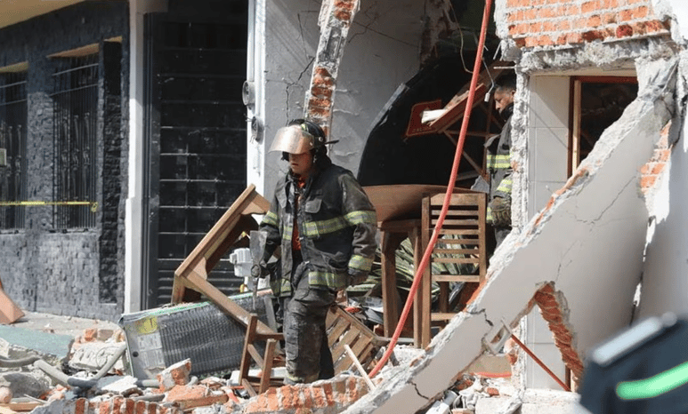 En las inmediaciones de la panadería donde se registró la explosión, hay tres escuelas.