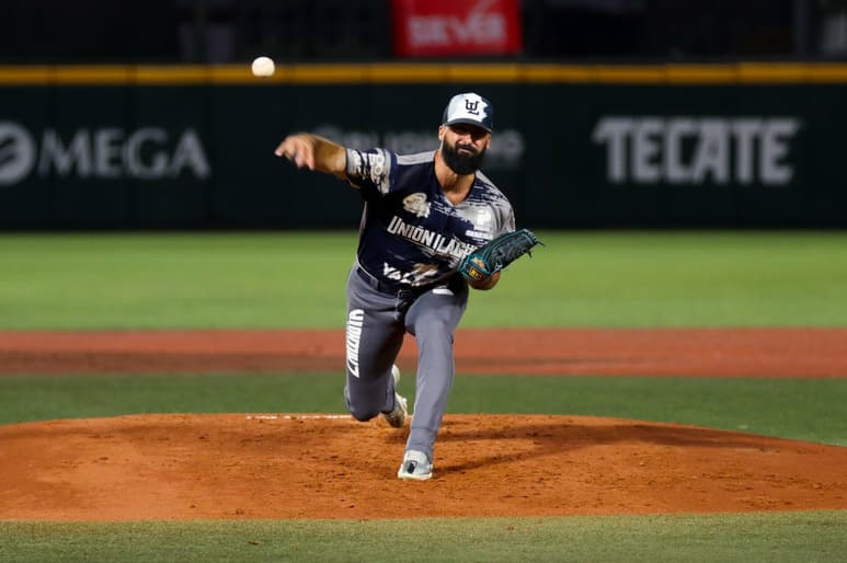 Joe Van Meter no permitió carreras en siete entradas de labor, en las que permitió seis imparables, dio una base por bolas y ponchó a ocho rivales, en la victoria de Unión Laguna 2-1 sobre Mariachis. (Cortesía Algodoneros)
