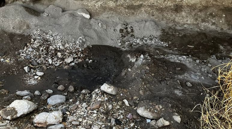 Se registró remoción de tierra, pozos y robo de material arqueológico (CORTESÍA/INAH)