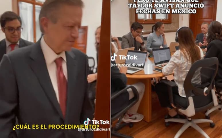 Arturo Zaldívar, el fan mayor de Taylor Swift en la Suprema Corte de Justicia de la Nación (SCJN), dijo estar listo para los conciertos. (ESPECIAL)