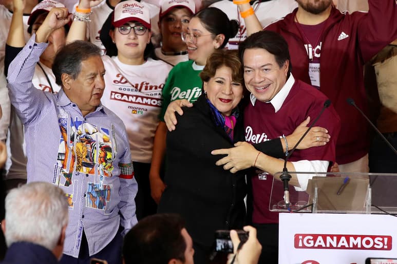Delfina Gómez, con ventaja en Edomex