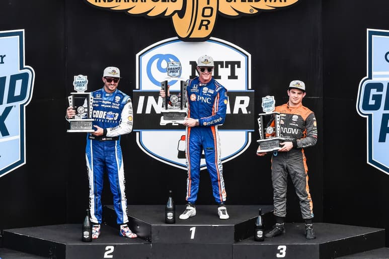 Patricio O’Ward terminó tercer
en el Gran Premio Gallagher