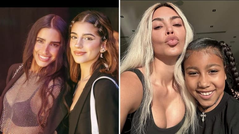 Kim Kardashian comparte en redes pintura hecha por su hija North y las comparan con Barbara y Mar de Regil