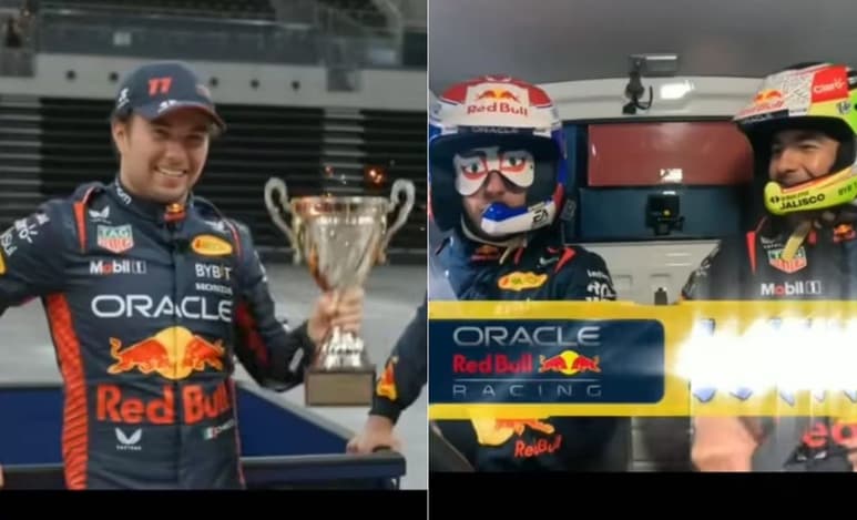 Sergio Pérez y Max Verstappen son protagonistas de retos previo al Gran Premio de Japón