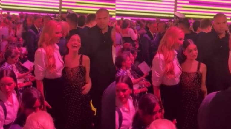 Rachel Zegler y Jennifer Lawrence aparecen juntas en Fashion Week de París y emocionan a fans de Hunger Games