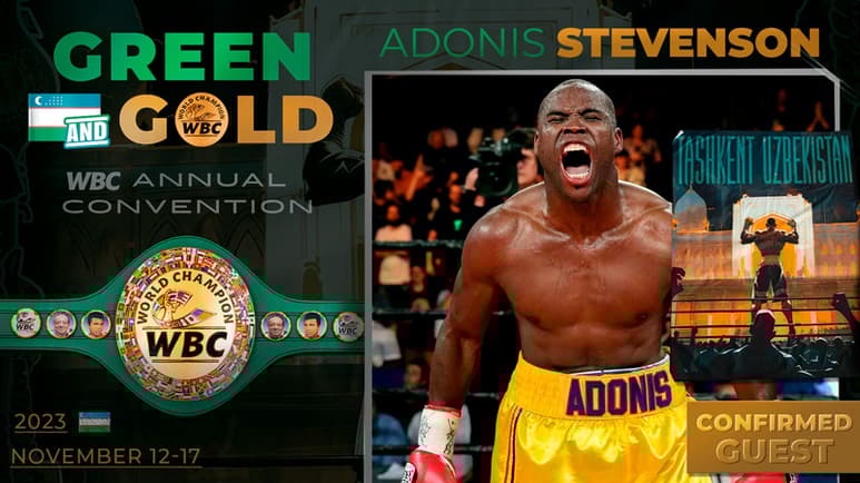 Adonis Stevenson confirma su asistencia a la Convención Anual WBC en Tashkent, Uzbekistán