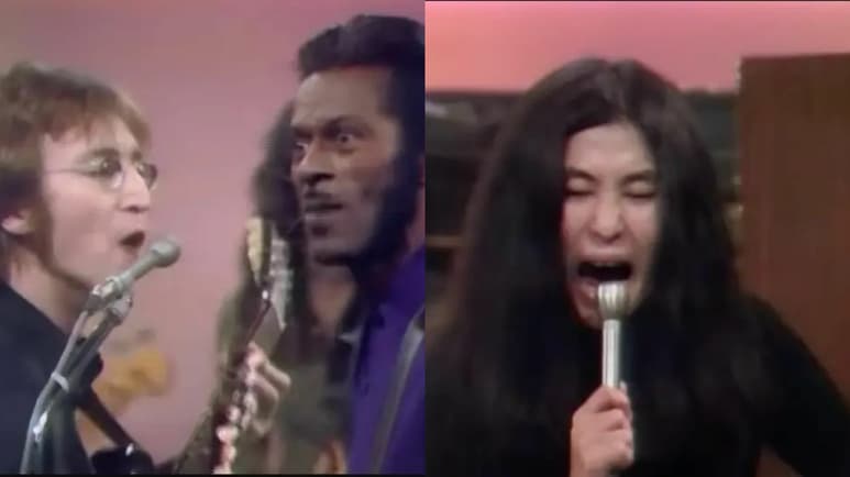 Recuerdan cuando Yoko Ono 'destruyó' con 'gritos' el dueto de John Lennon y Chuck Berry