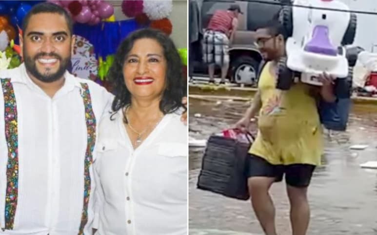 En un breve video de 12 segundos difundido por un medio local, el funcionario es visto saliendo de una sucursal de Woolworth cargando una cuatrimoto eléctrica y una bolsa negra, presuntamente con juguetes.