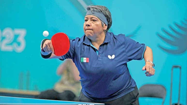 En el duelo por el oro, la mexicana ganó el primer set 15-13, el tercero 11-9, y el quinto y decisivo por 11-7.(CONADE)