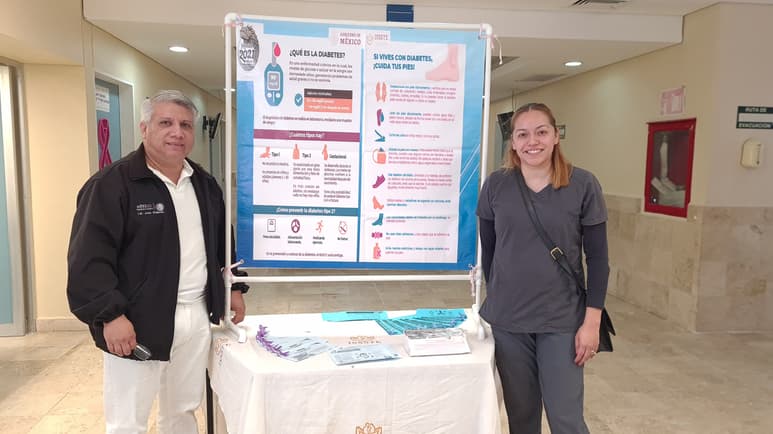 Se realizaron actividades como toma de muestras para la detección oportuna de diabetes.