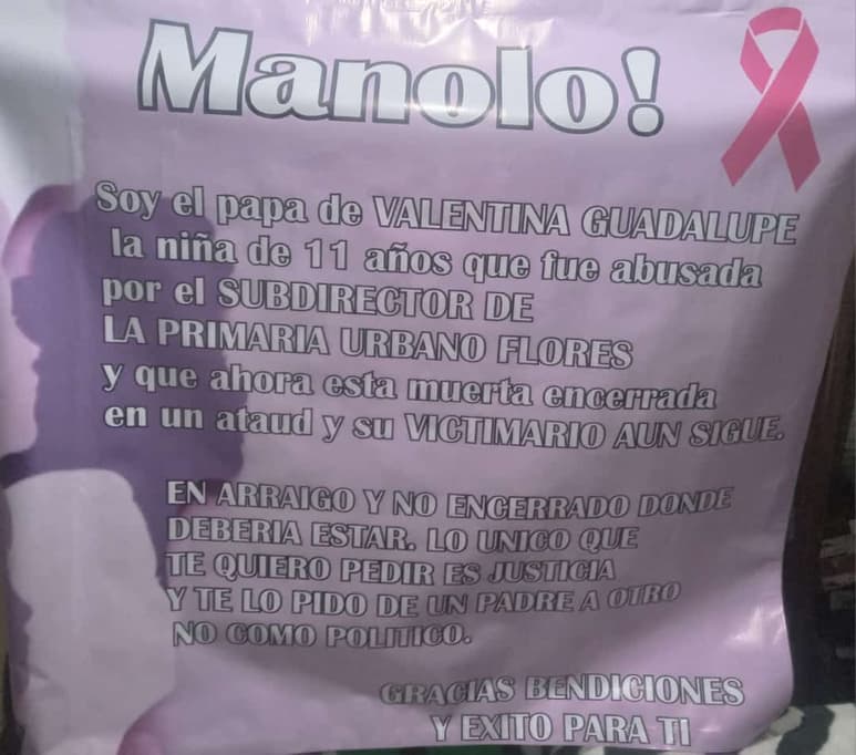 Fue el 9 de junio del año 2022 que se dio a conocer el suicidio de una menor de 11 años de edad de nombre Valentina.