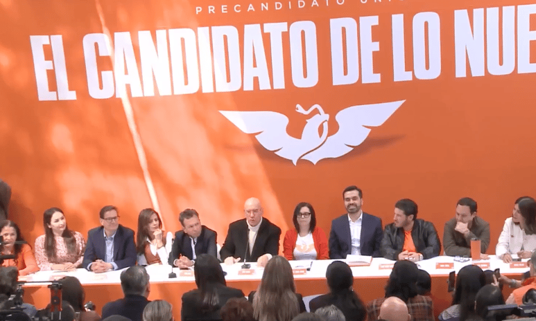 Dante Delgado, líder nacional de Movimiento Ciudadano, señaló que respalda firmemente la candidatura de Máynez.