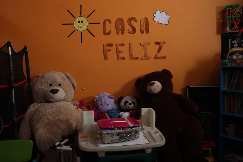 Peluches y otros equipos usados al interior de Casa Feliz. (VAYRON INFANTE)