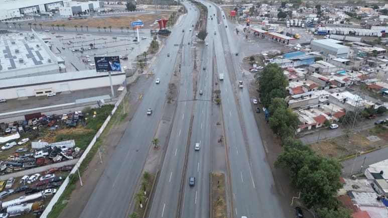 A pesar de la lluvia registrada el pasado jueves y viernes, no se presentó la acumulación de agua que siempre se generaba en la zona. (CORTESÍA)