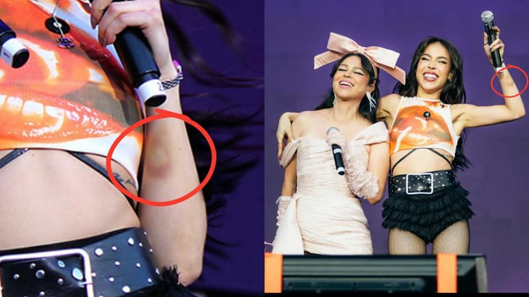 Los fans de Danna Paola, ahora renombrada simplemente como Danna, se mostraron preocupados luego de la aparición sorpresa que hizo este viernes la artista de 28 años durante la presentación en el festival Pa'l Norte junto a Belanova.