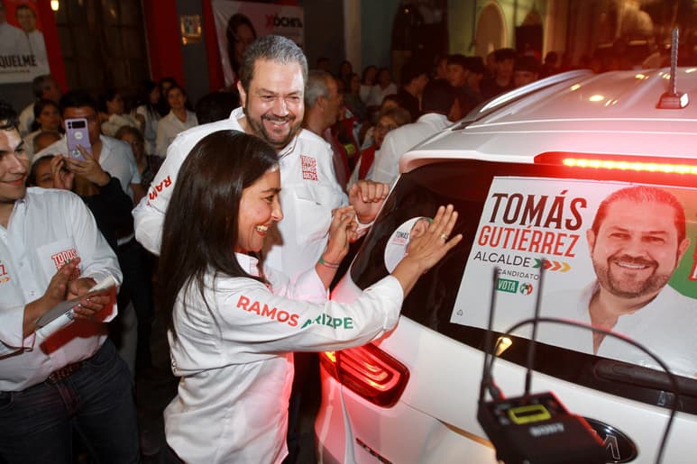 Tomás Gutiérrez Merino, candidato por la coalición Alianza Ciudadana por la Seguridad de Coahuila, integrada por los partidos políticos PRI, PRD y UDC. (PENÉLOPE CUETO)