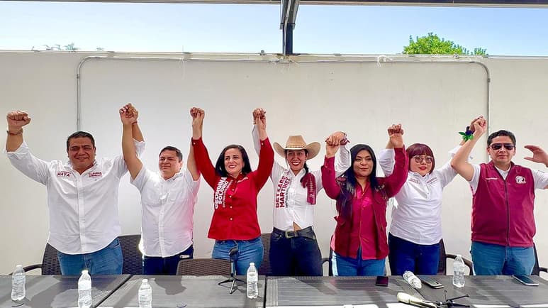 En rueda de prensa, candidatos de Morena aseguran que van a ganar de forma contundente.