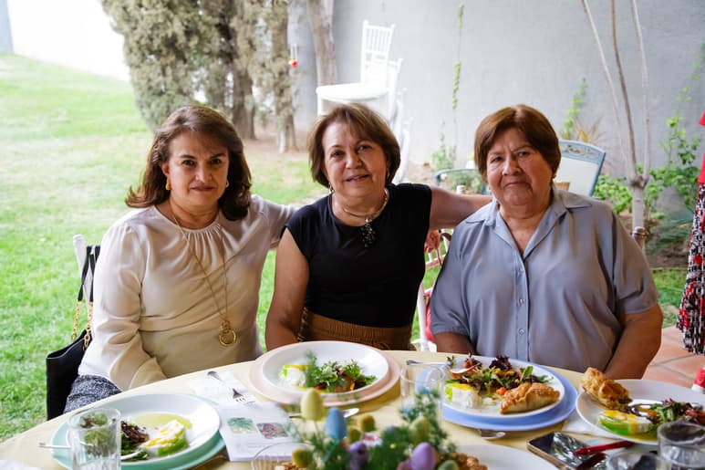 Daniela, Pilar y Cuquita.