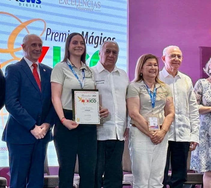 La ciudad de Saltillo recibió el prestigioso premio Ciudad de Excelencias, durante el evento internacional Tianguis Turístico 2024. (ISABEL AMPUDIA)