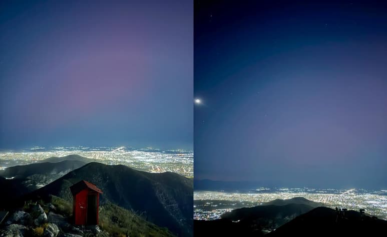 Aurora boreal en Torreón (PABLO NÚÑEZ)