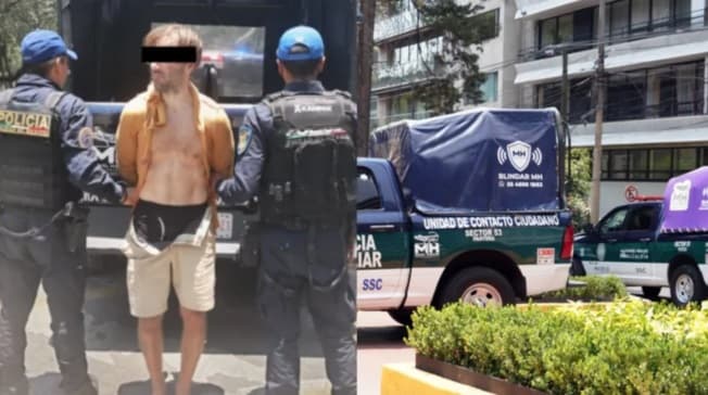Canadiense golpeado en CDMX (CAPTURA)