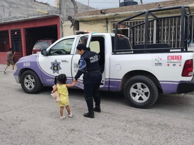 Menor de entre 2 y 3 años de edad fue resguardada por la Unidad de Integración Familiar. (EL SIGLO DE TORREÓN)