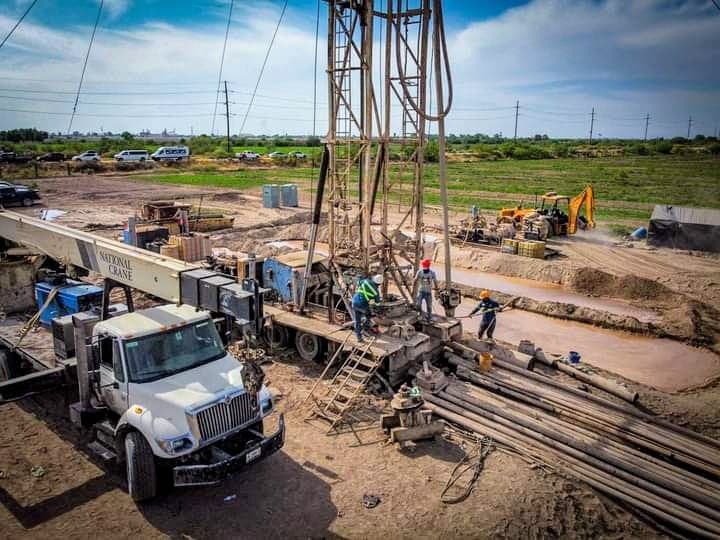 A finales de junio proyecta que quede lista la obra del pozo de agua potable en San Pedro