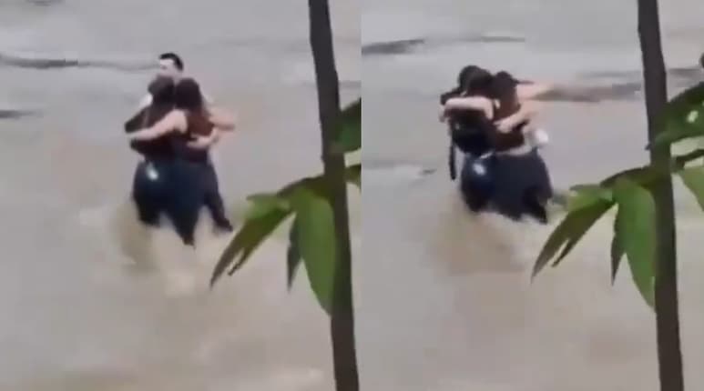 Amigos ahogados en río de Italia (CAPTURA)