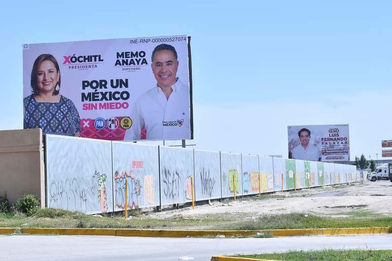 Todos los elementos utilizados en anuncios espectaculares, pendones y demás propaganda impresa, tendrá que ser reciclada.
