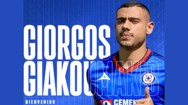 Cruz Azul hace oficial la llegada de Giorgos Giakoumakis