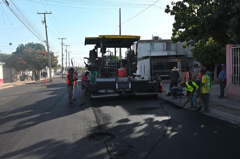Trabajos de pavimentación en Hamburgo presentan un avance del 65%