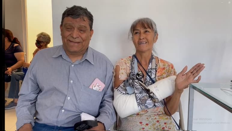 La señora María Eugenia Villegas Moreno y el señor Manuel Gabriel Gallegos Rodarte. (DIANA GONZÁLEZ)