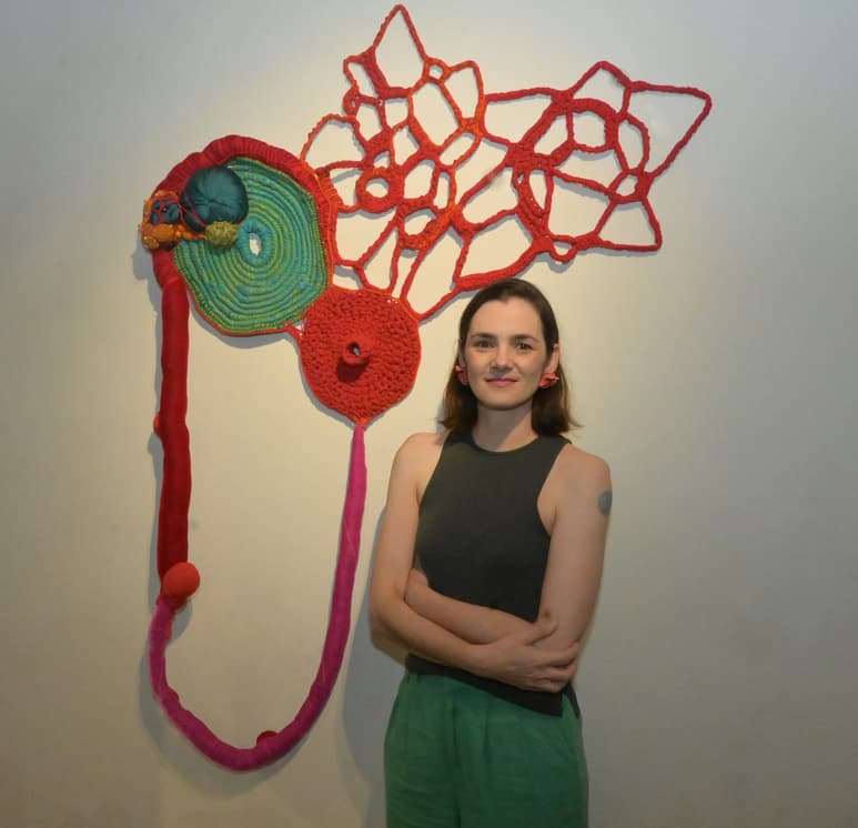 La artista brasileña Vanessa Freitag. (RAMÓN SOTOMAYOR)