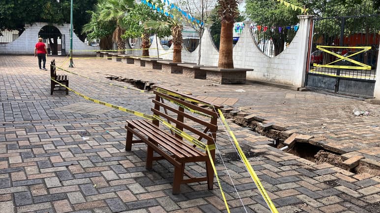 Gobierno de Gómez Palacio cree que hundimiento de Parroquia es por compactación del área