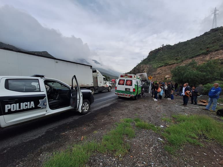 Nuevamente se registró un accidente en la Carretera 57. (EL SIGLO DE TORREÓN)