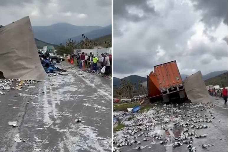 Choque de tráileres en Arteaga deja tres muertos, entre ellos un niño