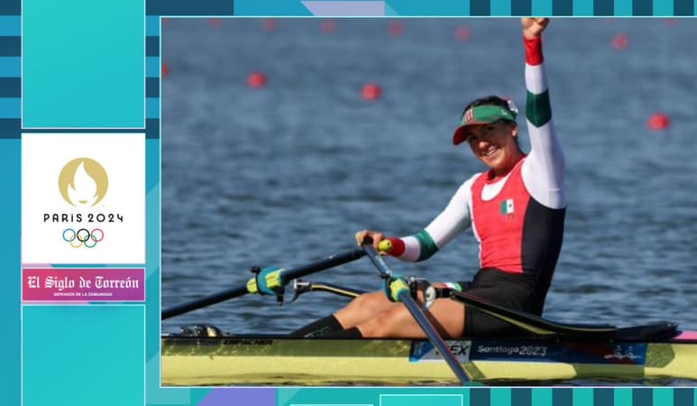 Kenia Lechuga remonta y avanza a los Cuartos de Final de remo