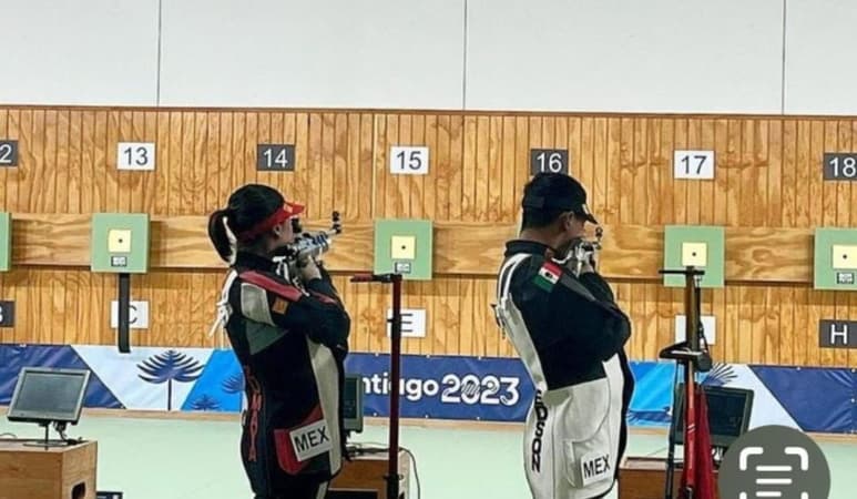 Tiradores mexicanos Goretti Zumaya y Edson Ramírez, cerca de las medallas en París 2024