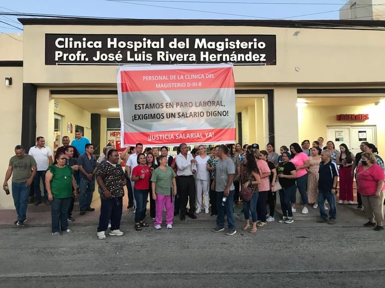 Sigue paro en Clínica del Magisterio de Monclova