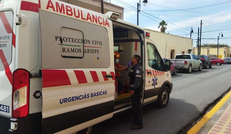 Accidente entre motociclistas en Saltillo deja tres heridos