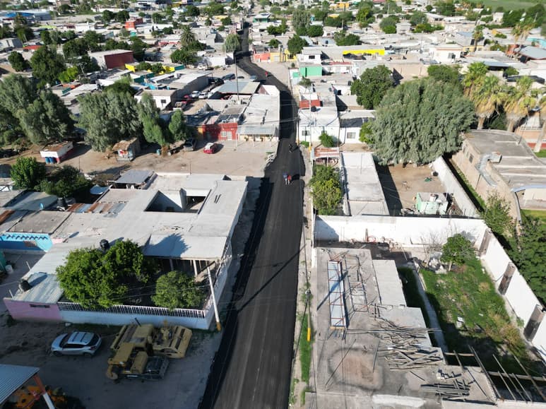 Pavimentación llega a ejido El Vergel en Gómez Palacio