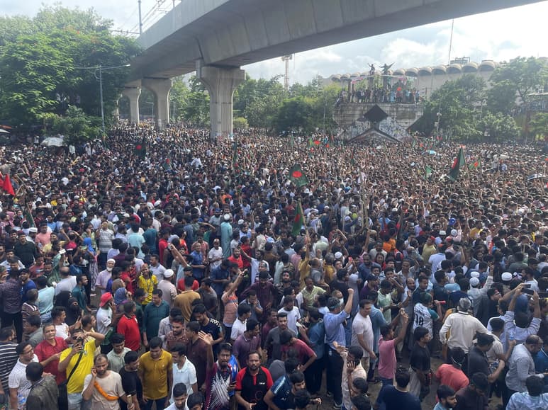 Protestas en Bangladesh.
