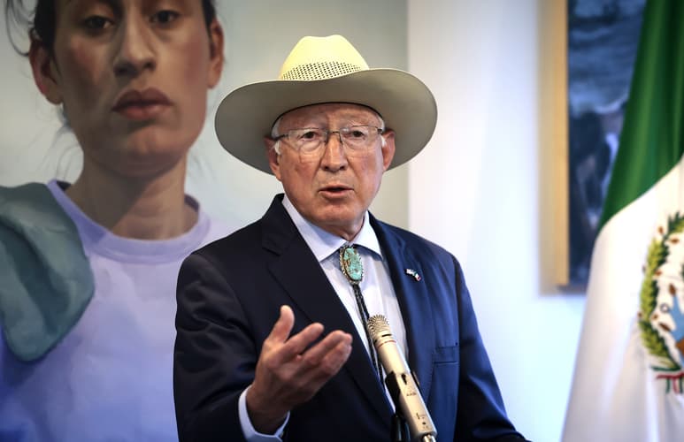 El embajador de Estados Unidos en México, Ken Salazar. (ARCHIVO)