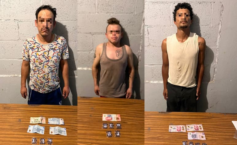 Detenidos por narcomenudeo.