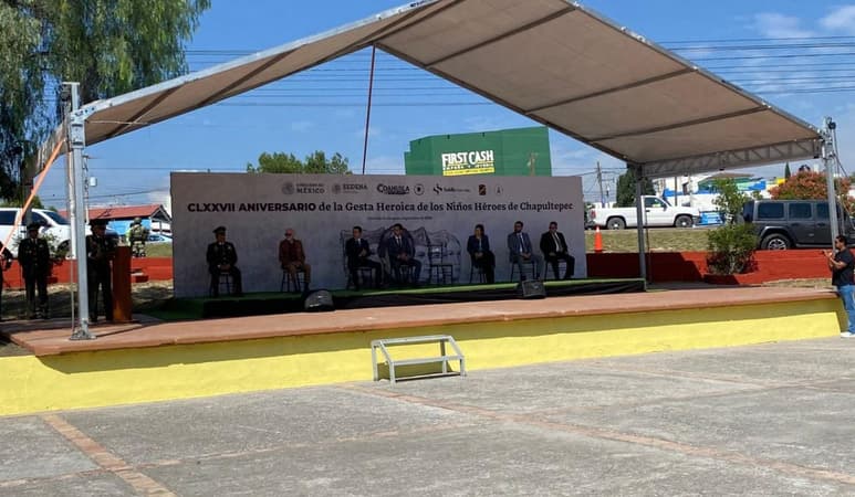 Conmemoran a los Niños Héroes de Chapultepec en Saltillo